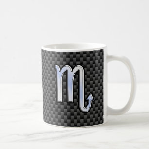 Scorpio Zodiac Sign on Carbon Fiber Astrology Koffiemok