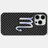 Scorpio Zodiac Sign on Carbon Fiber Print Case-Mate iPhone Case (Achterkant (horizontaal))
