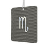 Scorpio Zodiac Sign on Carbon Fiber Print Luchtverfrisser (Links)