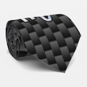 Scorpio Zodiac Sign on Carbon Fiber Print Stropdas (Opgerold)