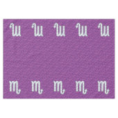 Scorpio Zodiac Sign on Fuchsia Digital Camo Tafelkleed (Voorkant (Horizontaal))