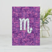 Scorpio Zodiac Sign on Pink Digital Camo (Staand voorkant)