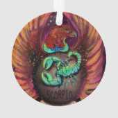Scorpio Zodiac Sign Ornament (achterkant)