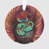 Scorpio Zodiac Sign Ornament (voorkant)
