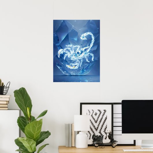 Scorpio Zodiac Sign Poster (Thuiskantoor)
