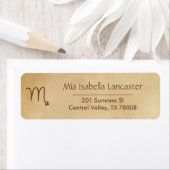 Scorpio Zodiac Sign - Retouradreslabels Etiket (Insitu)