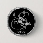 Scorpio ♏ - Zodiac Sign Ronde Button 5,7 Cm (Voorkant)