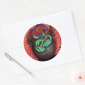 Scorpio Zodiac Sign Ronde Sticker (Envelop)