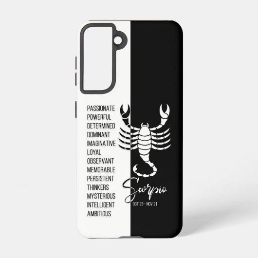 Scorpio Zodiac Sign Samsung Galaxy Hoesje (Achterkant)