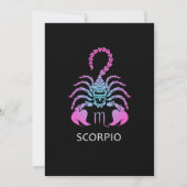 Scorpio Zodiac Sign Scorpio Birthday Gift Kaart (Voorkant)