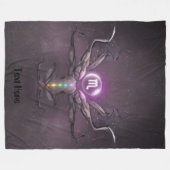 Scorpio Zodiac Sign Seven Chakras Fleece Blanket (Voorkant (Horizontaal))