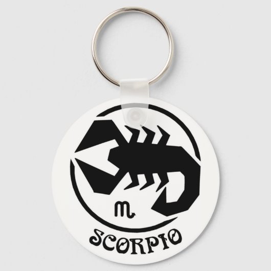 Scorpio Zodiac Sign Sleutelhanger (Voorkant)