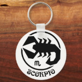 Scorpio Zodiac Sign Sleutelhanger (Voorkant)