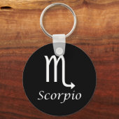 "Scorpio" Zodiac Sign Sleutelhanger (Voorkant)
