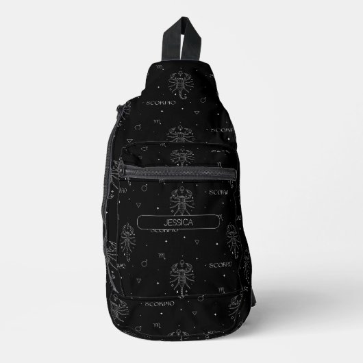 Scorpio Zodiac Sign Sling Bag (Voorkant)