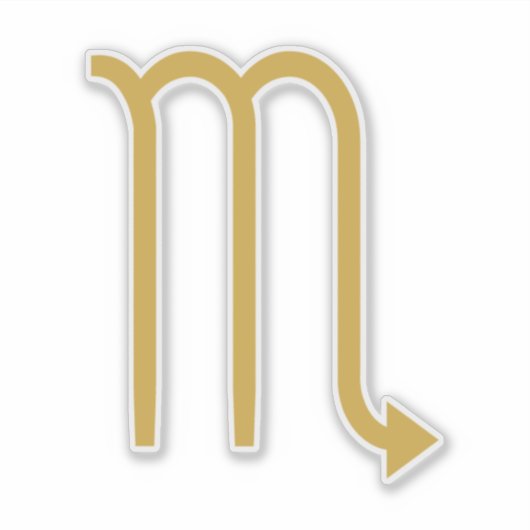 Scorpio Zodiac Sign Sticker (Voorkant)