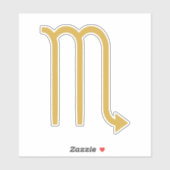 Scorpio Zodiac Sign Sticker (Vel)
