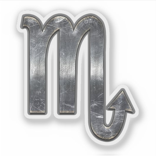 Scorpio Zodiac Sign Sticker (Voorkant)
