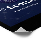 Scorpio Zodiac Sign Sticker Poster (Hoek)