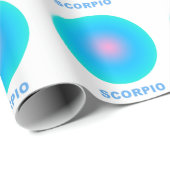 Scorpio Zodiac Sign Stylish Gradient Cadeaupapier (Rol Hoek)
