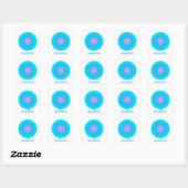 Scorpio Zodiac Sign Stylish Gradient Vierkante Sticker (Vel)
