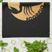 Scorpio Zodiac Sign Theedoek (Gevouwen)