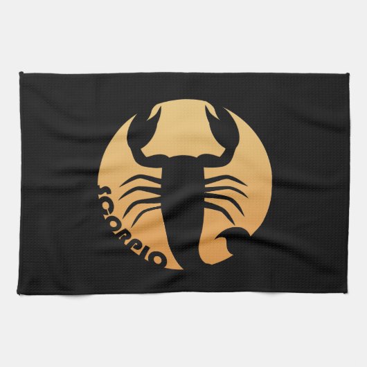 Scorpio Zodiac Sign Theedoek (Horizontaal)