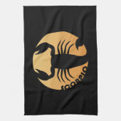 Scorpio Zodiac Sign Theedoek (Verticaal)