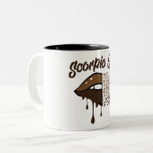 Scorpio Zodiac Sign Two-Tone Coffee Mok (Voorkant links)