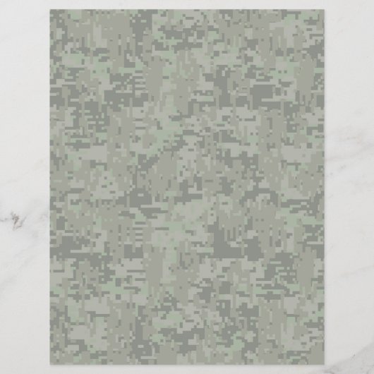 Scorpio Zodiac Sign Woodland Digital Camo Flyer (Achterkant)