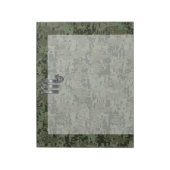 Scorpio Zodiac Sign Woodland Digital Camo Notitieblok (Linkerzijde)