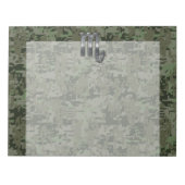 Scorpio Zodiac Sign Woodland Digital Camo Notitieblok (Voorkant)