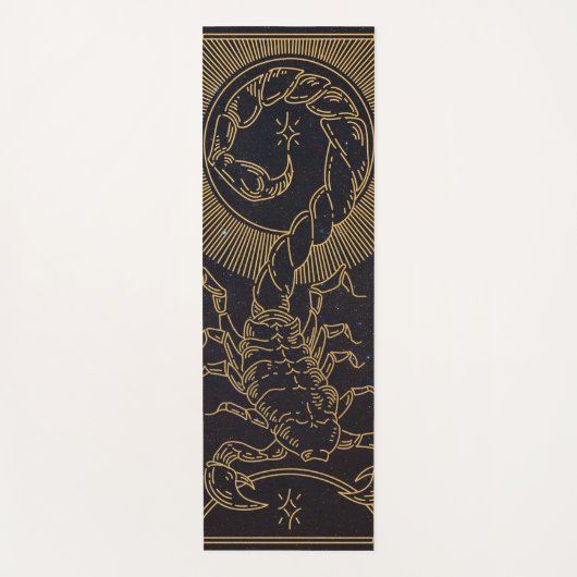 Scorpio Zodiac Sign Yoga Mat (Voorkant)