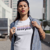 Scorpio Zodiac Sign | Zwarte-stroomkleur T-shirt