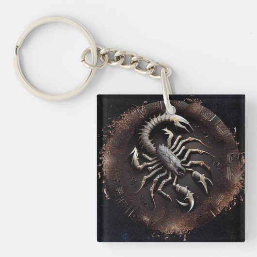 Scorpio Zodiac Sleutelhanger (Voorkant)