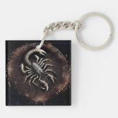 Scorpio Zodiac Sleutelhanger (Achterkant)
