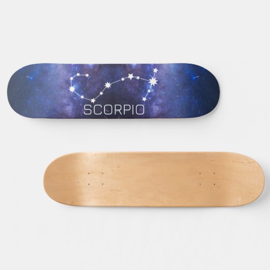 Scorpio Zodiac Star Sign Skateboard (Horizontaal)