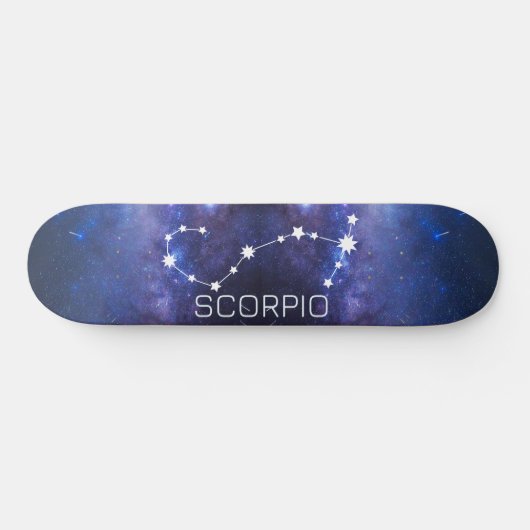 Scorpio Zodiac Star Sign Skateboard (Horizontaal)