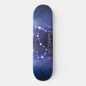 Scorpio Zodiac Star Sign Skateboard (Voorkant)