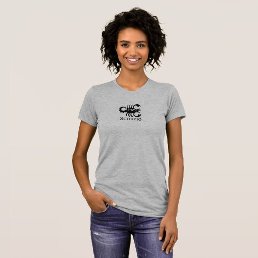 Scorpio Zodiac Star Sign T-shirt (Voorkant volledig)