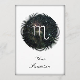 Scorpio Zodiac Star Sign Universe Party event Kaart