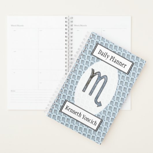Scorpio Zodiac Symbol Element van Kenneth Yoncich Planner (Display)