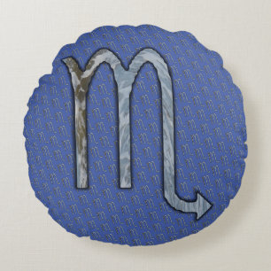 Scorpio Zodiac Symbol Element van Kenneth Yoncich Rond Kussen