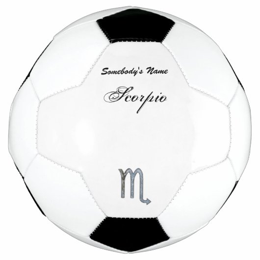 Scorpio Zodiac Symbol Element van Kenneth Yoncich Voetbal (Voorkant)