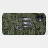 Scorpio Zodiac Symbol Olive Green Digital Camo Case-Mate iPhone Case (Achterkant (horizontaal))
