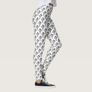 Scorpio Zodiac Symbol Standard van Kenneth Yoncich Leggings