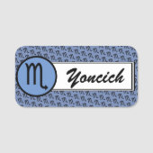 Scorpio Zodiac Symbol Standard van Kenneth Yoncich Naamplaatje (Voorkant)