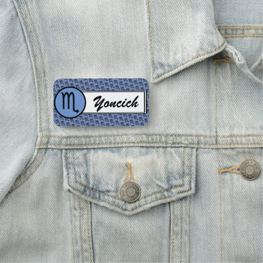Scorpio Zodiac Symbol Standard van Kenneth Yoncich Naamplaatje (In situ)