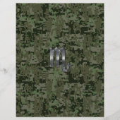 Scorpio Zodiac Symbol Woodland Digital Camo (Voorkant)