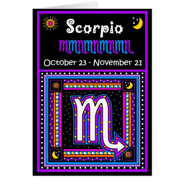 Scorpio Zodiac Symbool (Voorkant)